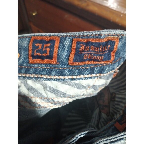 Rock Revival Jasmine 25 Skinny Jeans Womens 26 x 32 - Picture 5 of 6